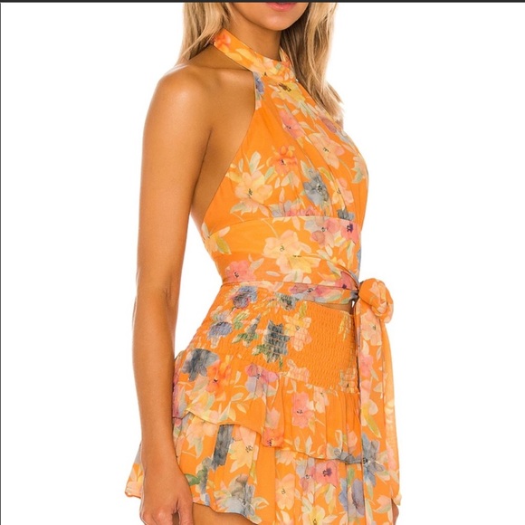 REVOLVE Aurelie Skirt in Havana NEW